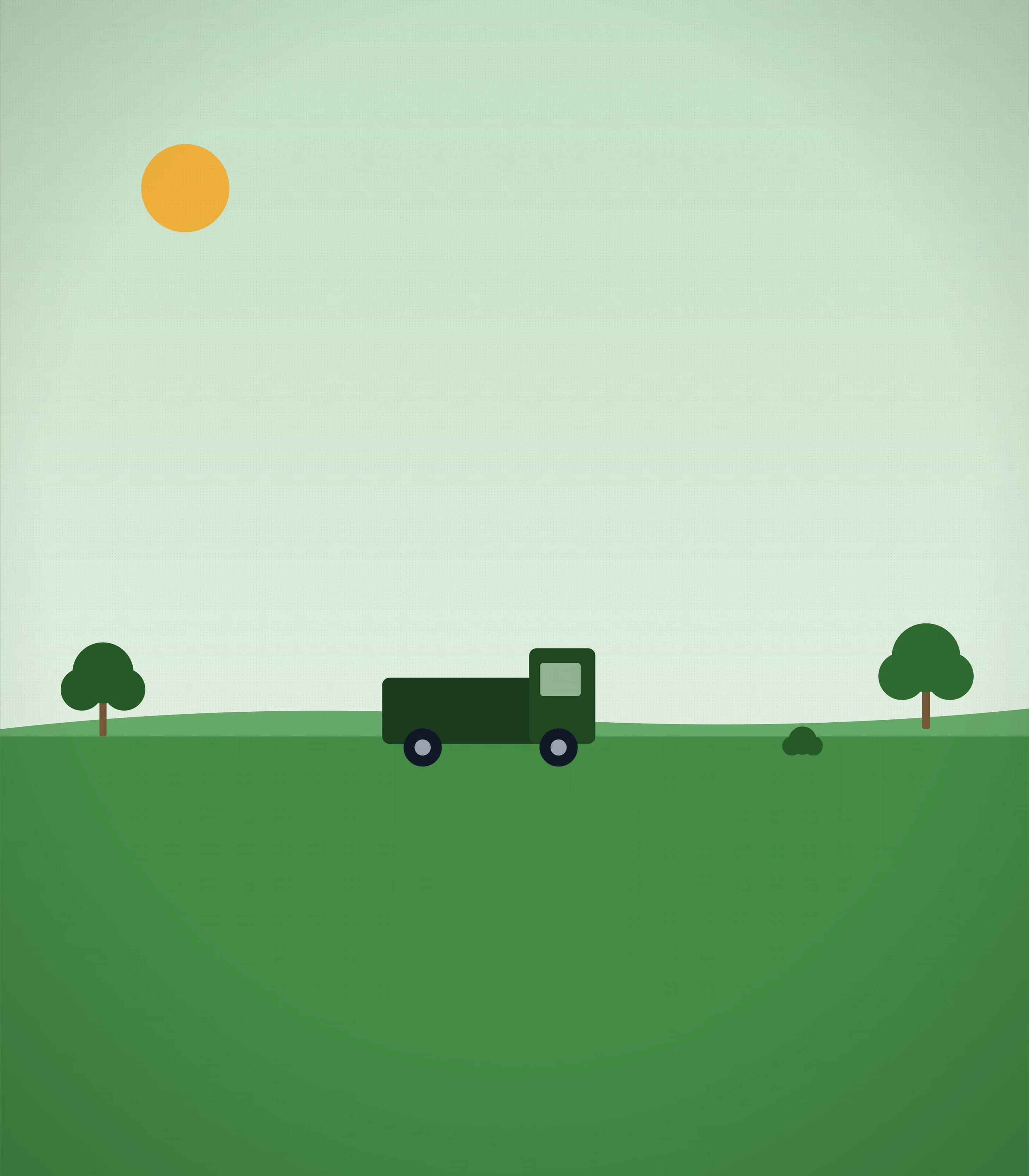 GreenView Landscape Co. crew and equipment